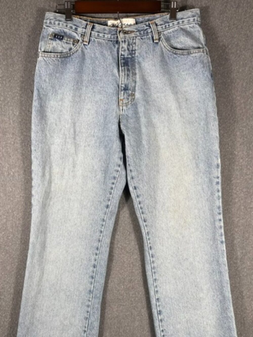 Vtg Express Bleus Bootcut Jeans Womens Sz 13/14R Blue Medium Wash 5 Pocket